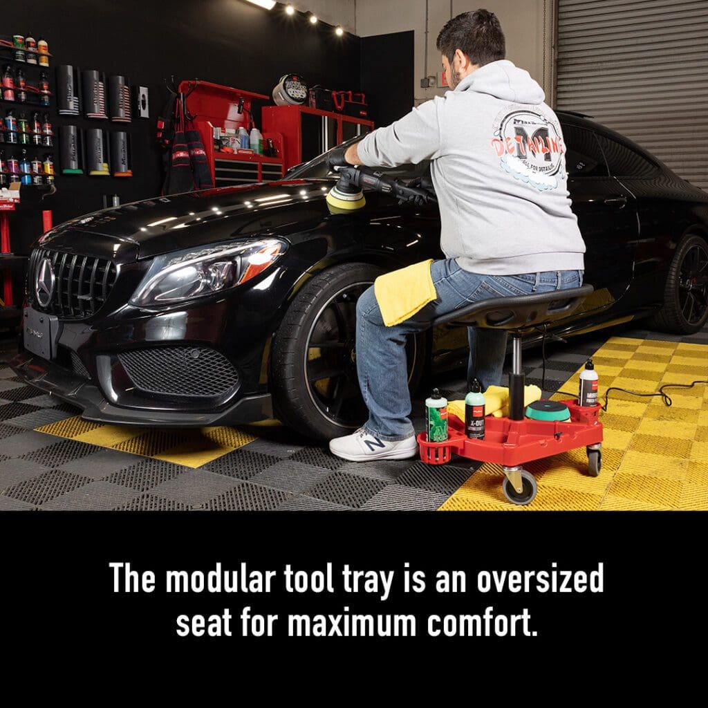 Maxshine Detailing Stool with Modular Tool Tray