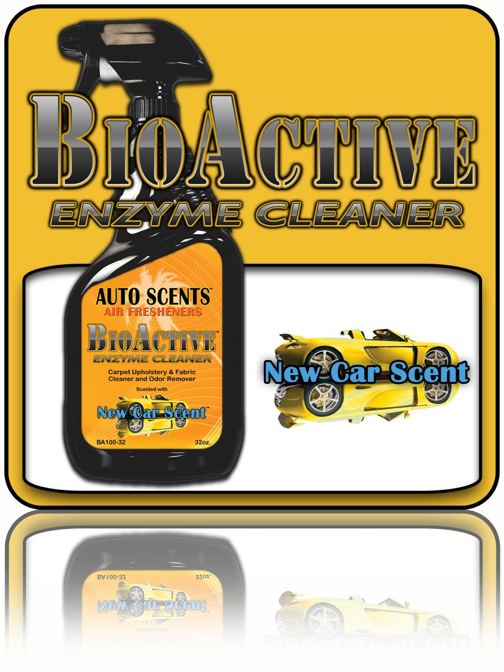 Auto Scents BioActive Enzyme Cleaner - New Car Scent