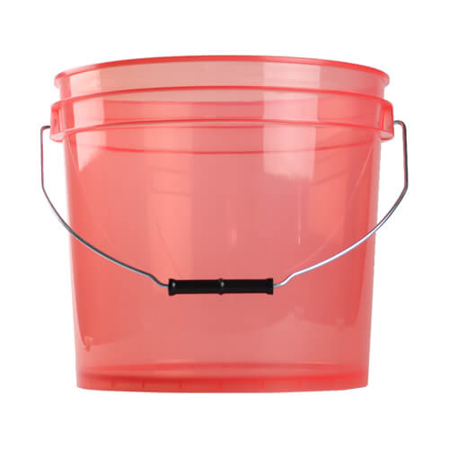 Golden State Clear Plastic Pail Translucent Bucket 3.5 Gallon