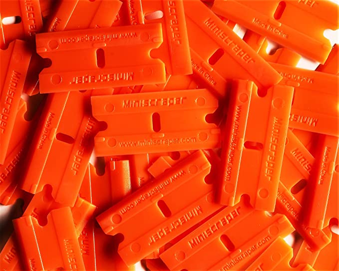 Miniscraper Plastic Razor Blades 100PCK