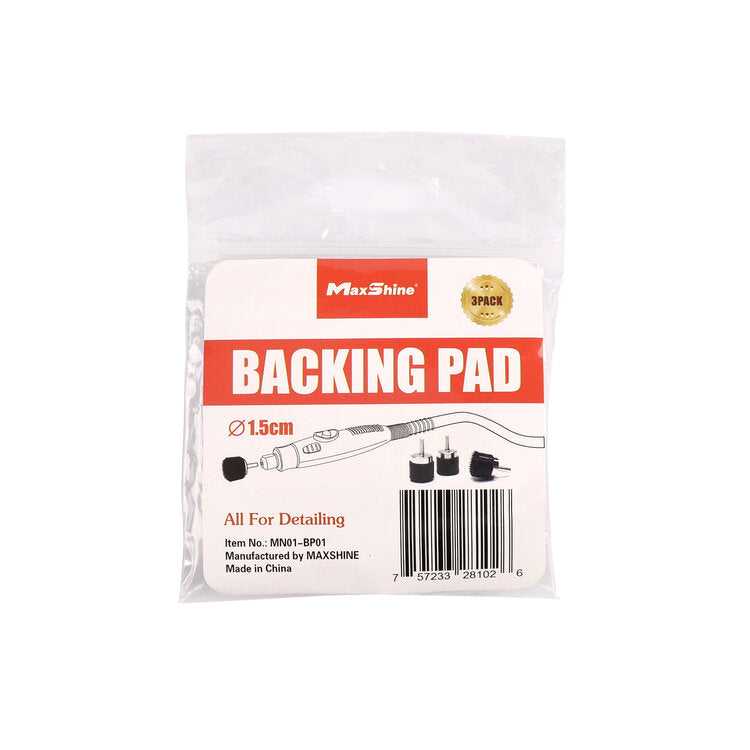 MaxShine Mini Polisher System Accessories Backing Pad 3pck