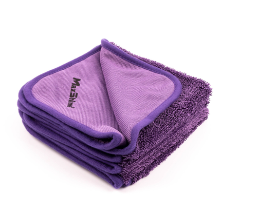 MaxShine Purple Twisted Loop Drying Towel 16''x16''