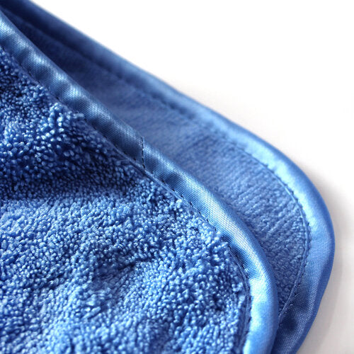 MaxShine Elite Silk Edge Blue 330GSM Microfiber