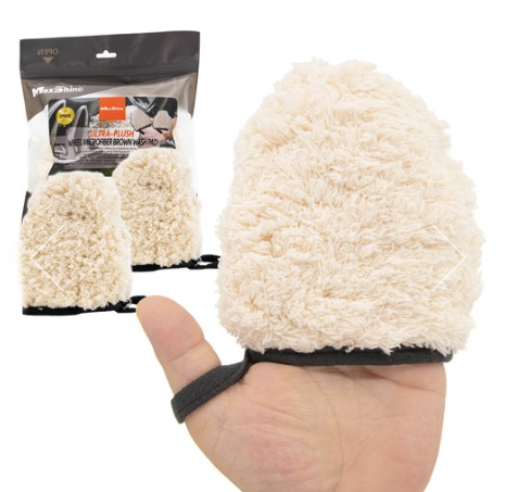 MaxShine Microfiber Finger Wheel Wash Mitt 2pcs/PCK