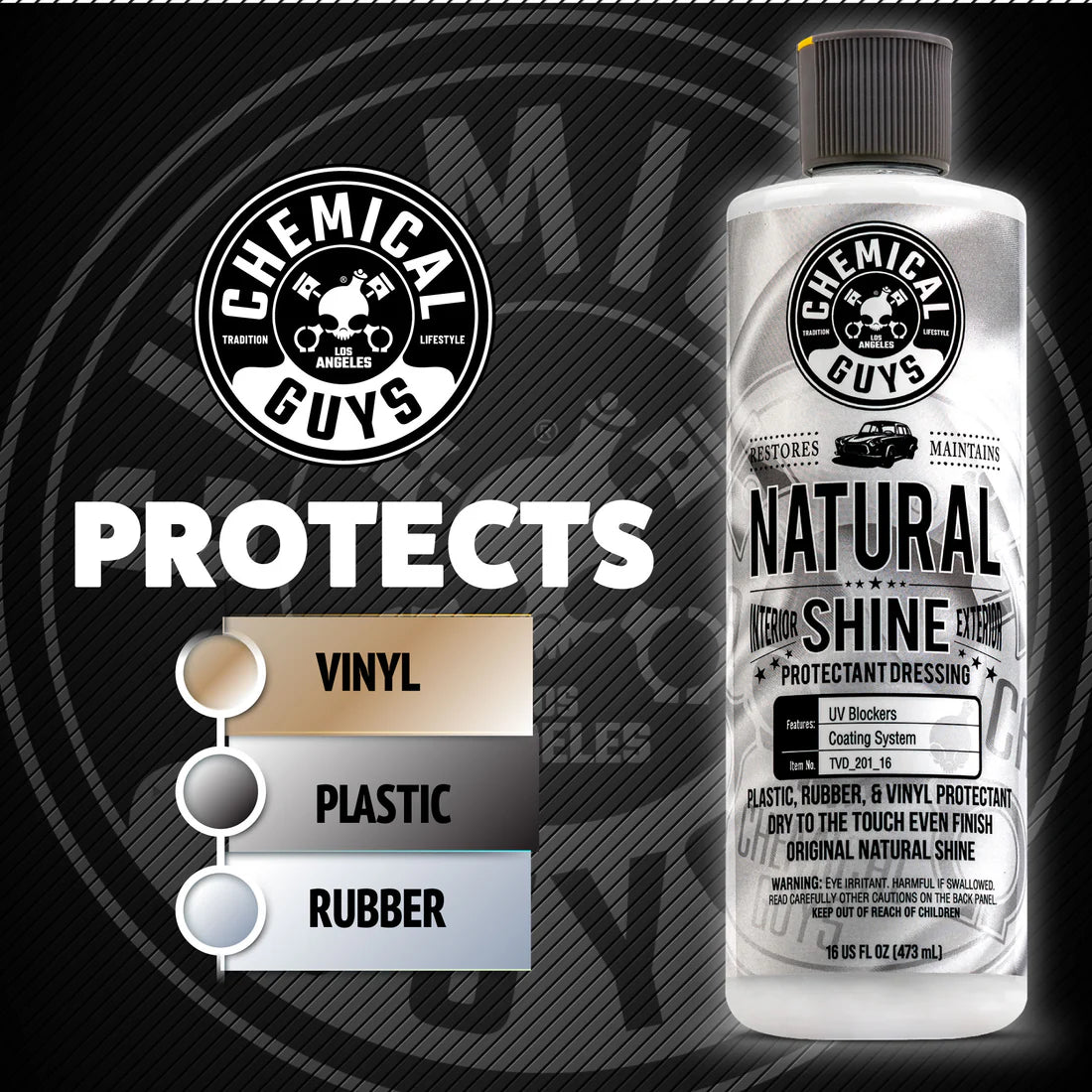 chemical guys satin shine dressing Silk Shine Protectant Vinyl, Rubber, and Plastic