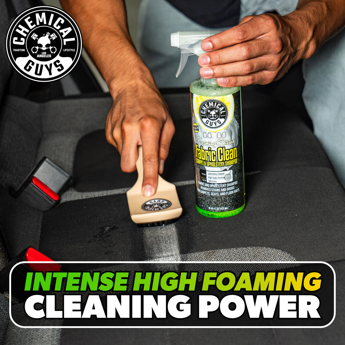 Chemical Guys Foaming Citrus Fabric Clean Carpet & Upholstery Shampoo