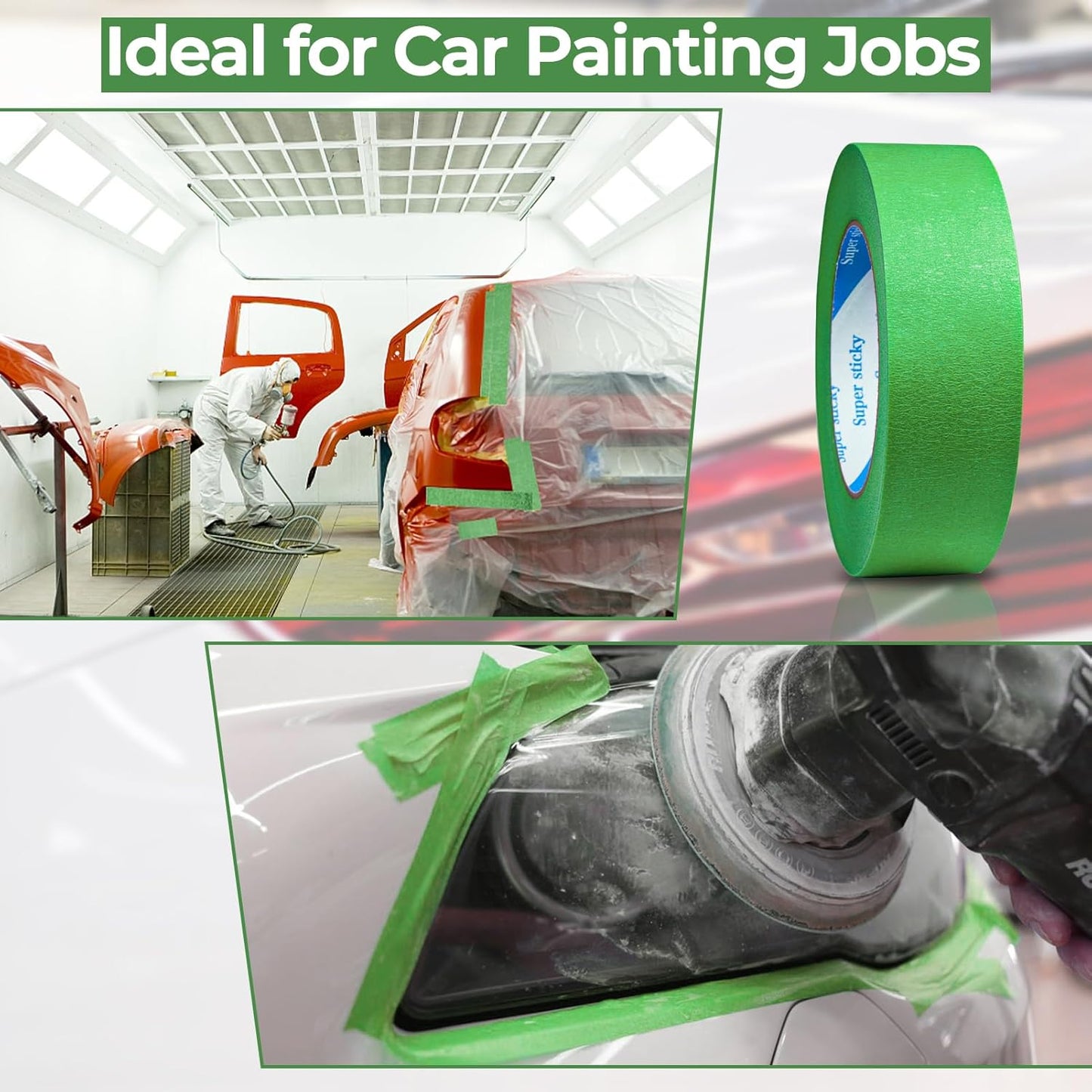 Dura Gold Green Automotive Masking Tape