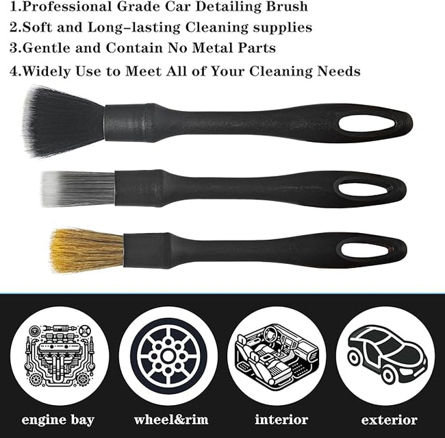 Detailing Brush Set - 3 kit