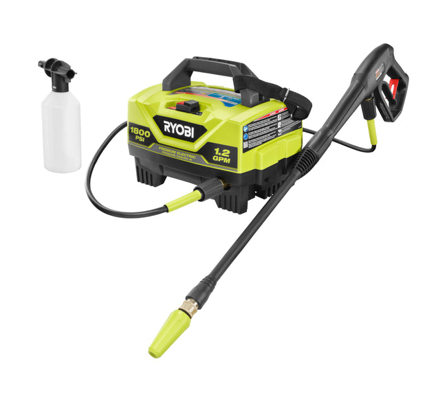 RYOBI 1800 PSI 1.2 GPM Cold Water Electric Pressure Washer with Surface Cleaner