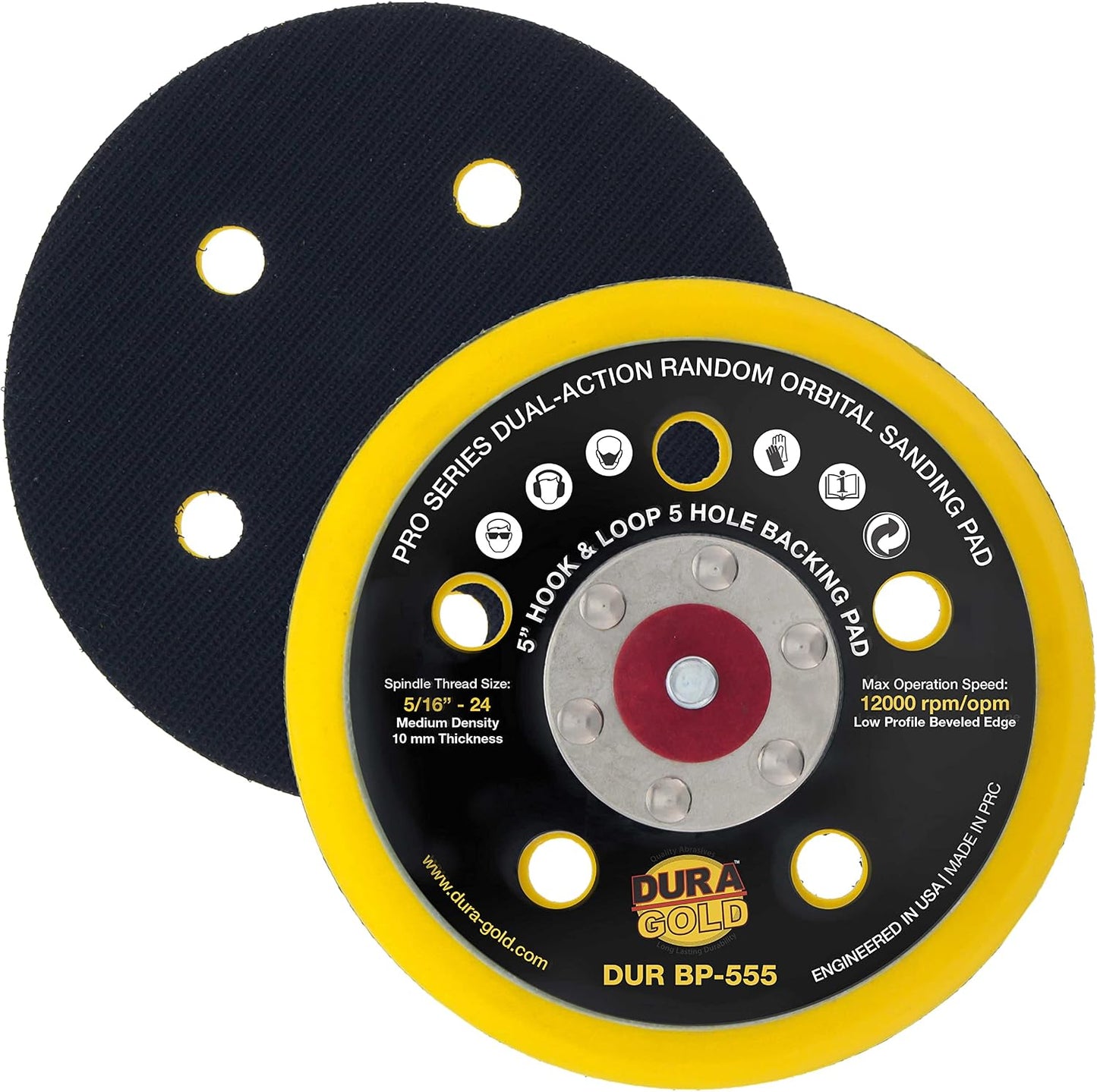 Dura Gold Hook & Loop DA Backing Plate Pad