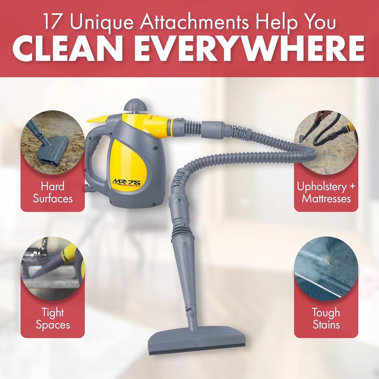 Vapamore MR-75 Amico Handheld Steam Cleaner
