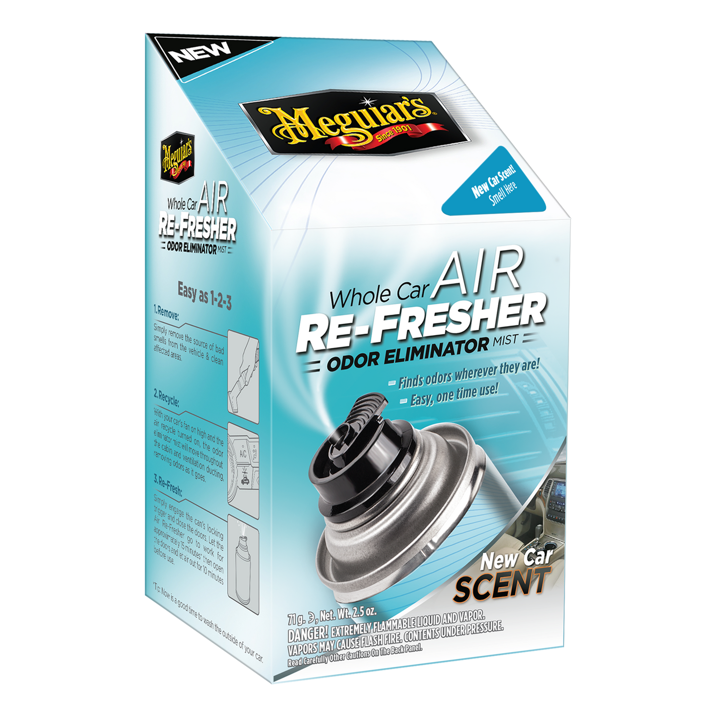 Meguiar's Whole Car Air Re-Fresher Odor Eliminator - New Car Scent