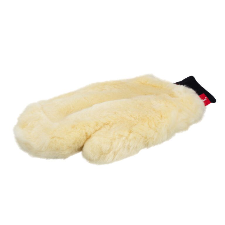 MaxShine Premium Sheepskin Wool Mitt