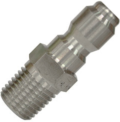 Quick Coupler Plug Nipple Stainless 1/4" MPT