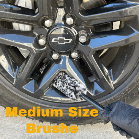 Golden State The Big Three Wheel Scrubber Rim Brush Set