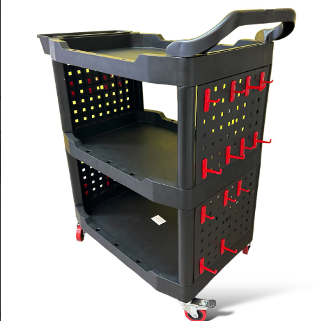 Golden State 3-Shelf Utility Detailing Storage Rolling Cart