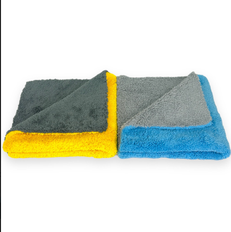 Golden State Edgeless Dual-Faced Buffing Towel, 700 GSM, 16x16 inch