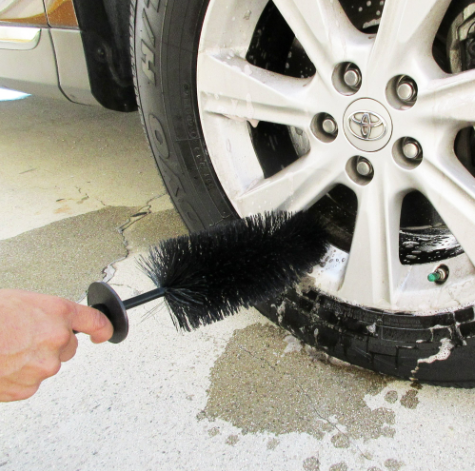 Golden State Spoke Black Wheel Rim Brush