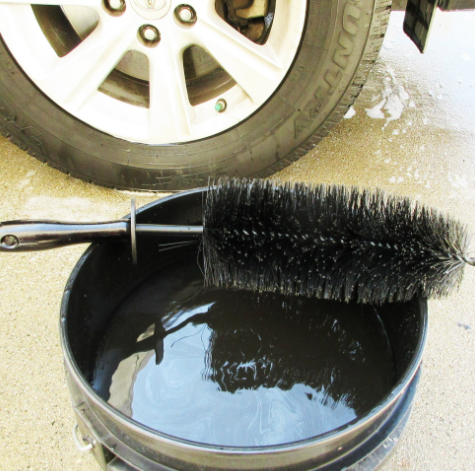 Golden State Spoke Black Wheel Rim Brush