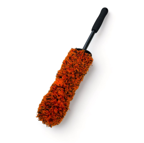 Golden State OJ Microfiber Rim Wheel Brush with Soft Grip Handle