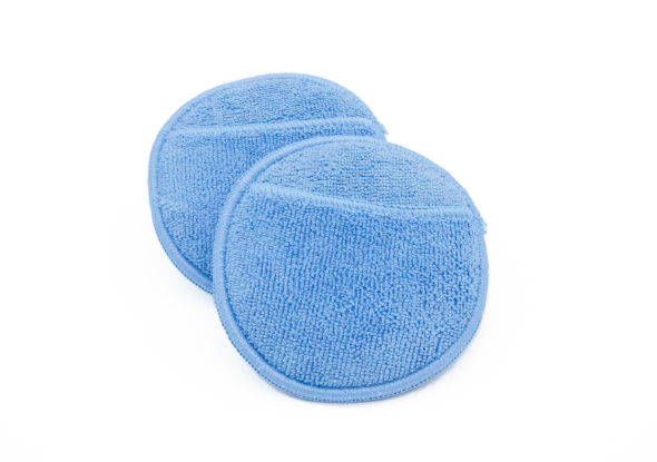 Golden State 5-Inch Round Microfiber Wax Applicator with Finger Pocket