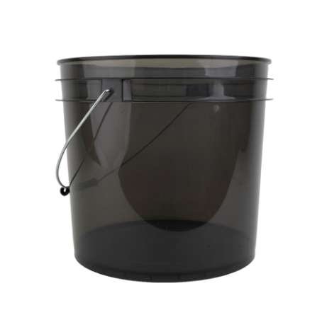 Golden State Clear Plastic Pail Translucent Bucket 3.5 Gallon