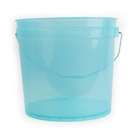 Golden State Clear Plastic Pail Translucent Bucket 3.5 Gallon