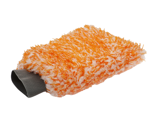 Golden State Orange Fusion Wash Mitt, 1500 GSM