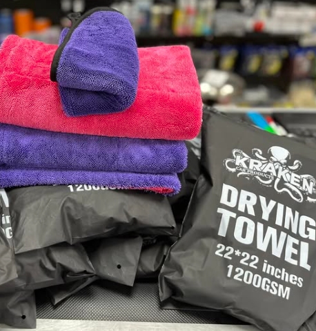 Kraken Drying Towel Purple/Pink 1200GSM