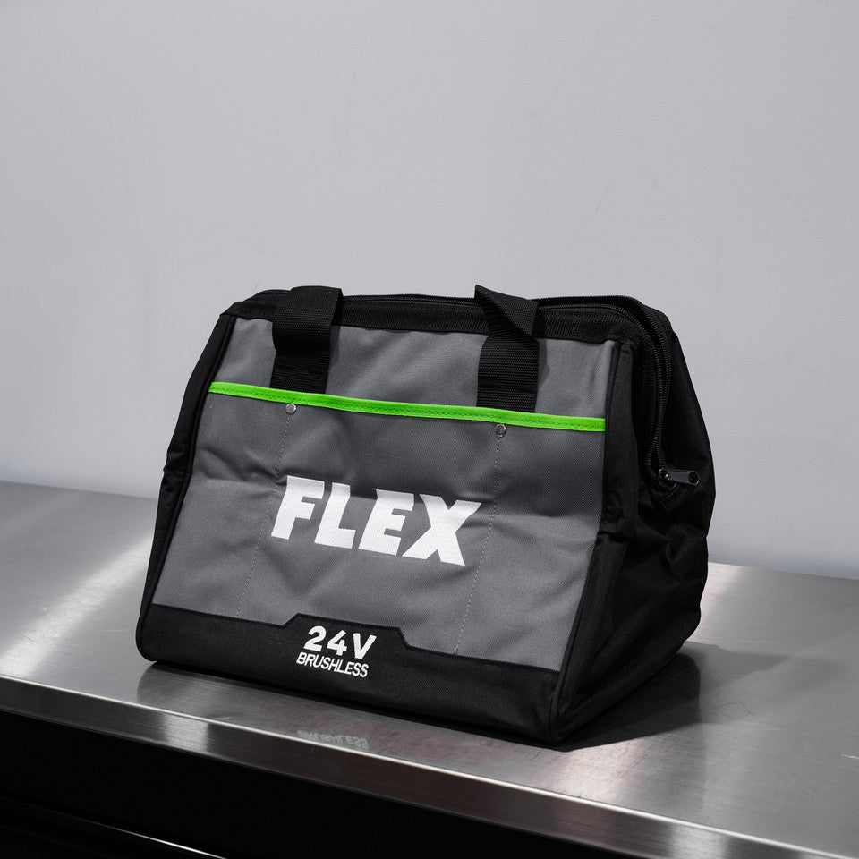Flex 24V Power Tool Storage Bag w/ Zipper and Handles