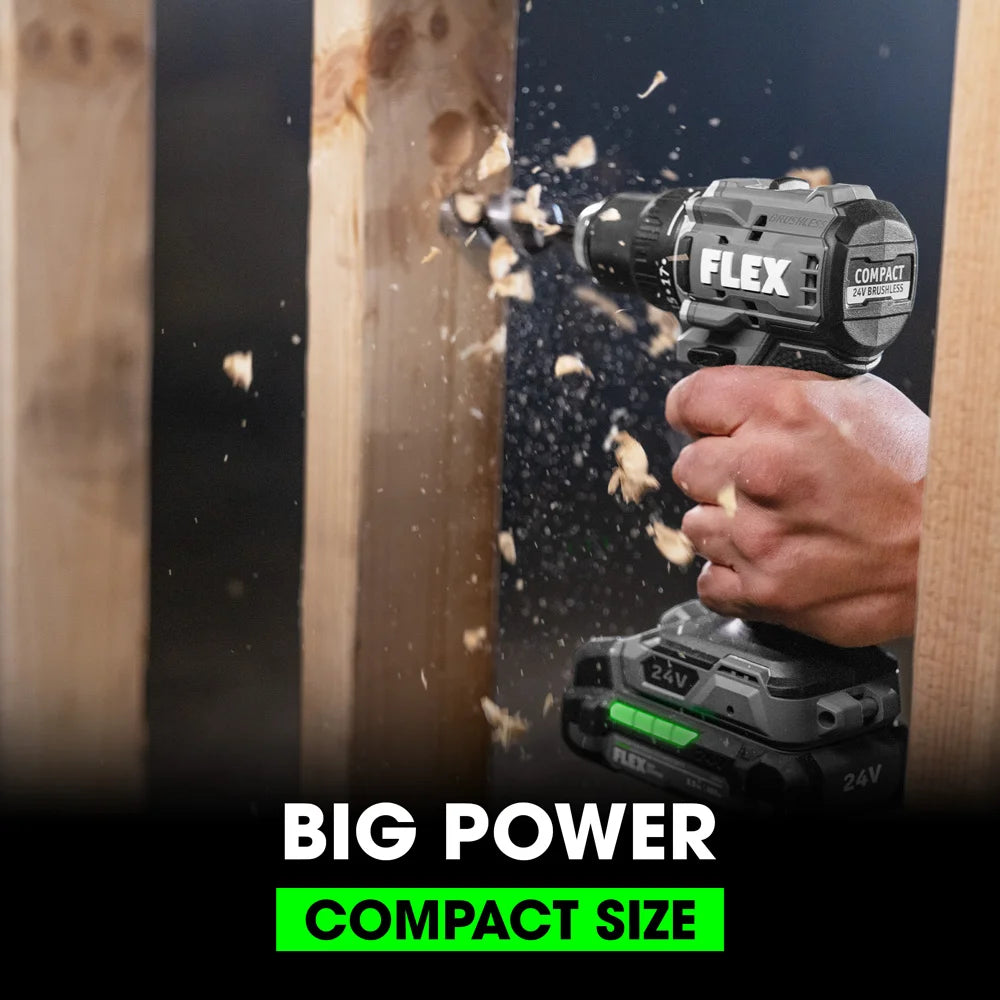 Flex FX1131-1A 1/2" 2 - Speed Compact Drill Driver Kit