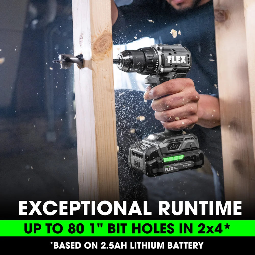 Flex FX1131-1A 1/2" 2 - Speed Compact Drill Driver Kit