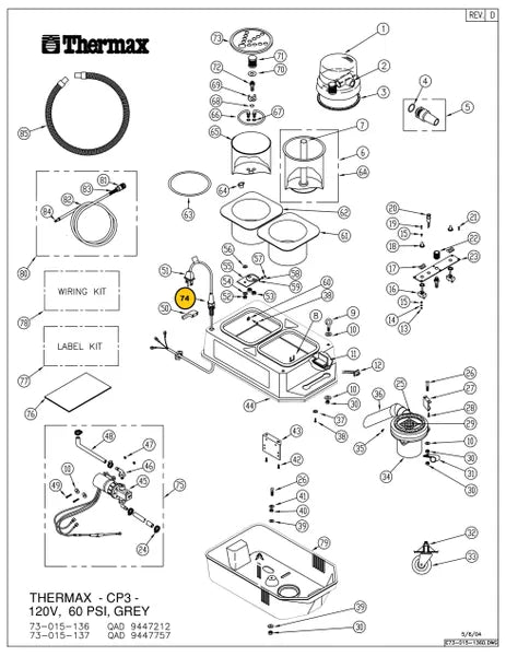 Thermax ASSY, STRAIN RELIEF