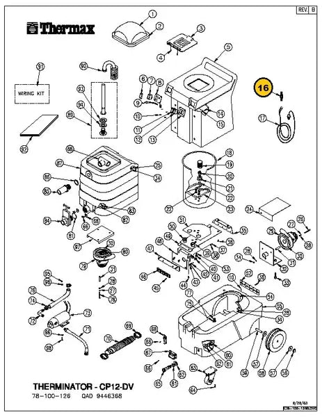 Thermax ASSY, STRAIN RELIEF