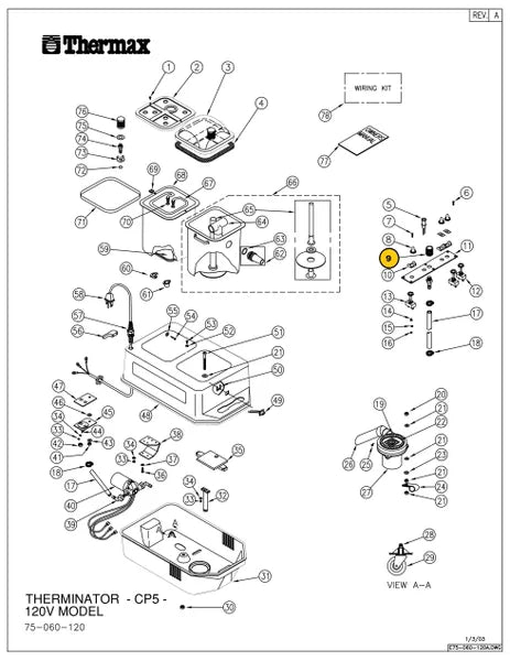 Thermax CP3 Disconnect .375' Barb