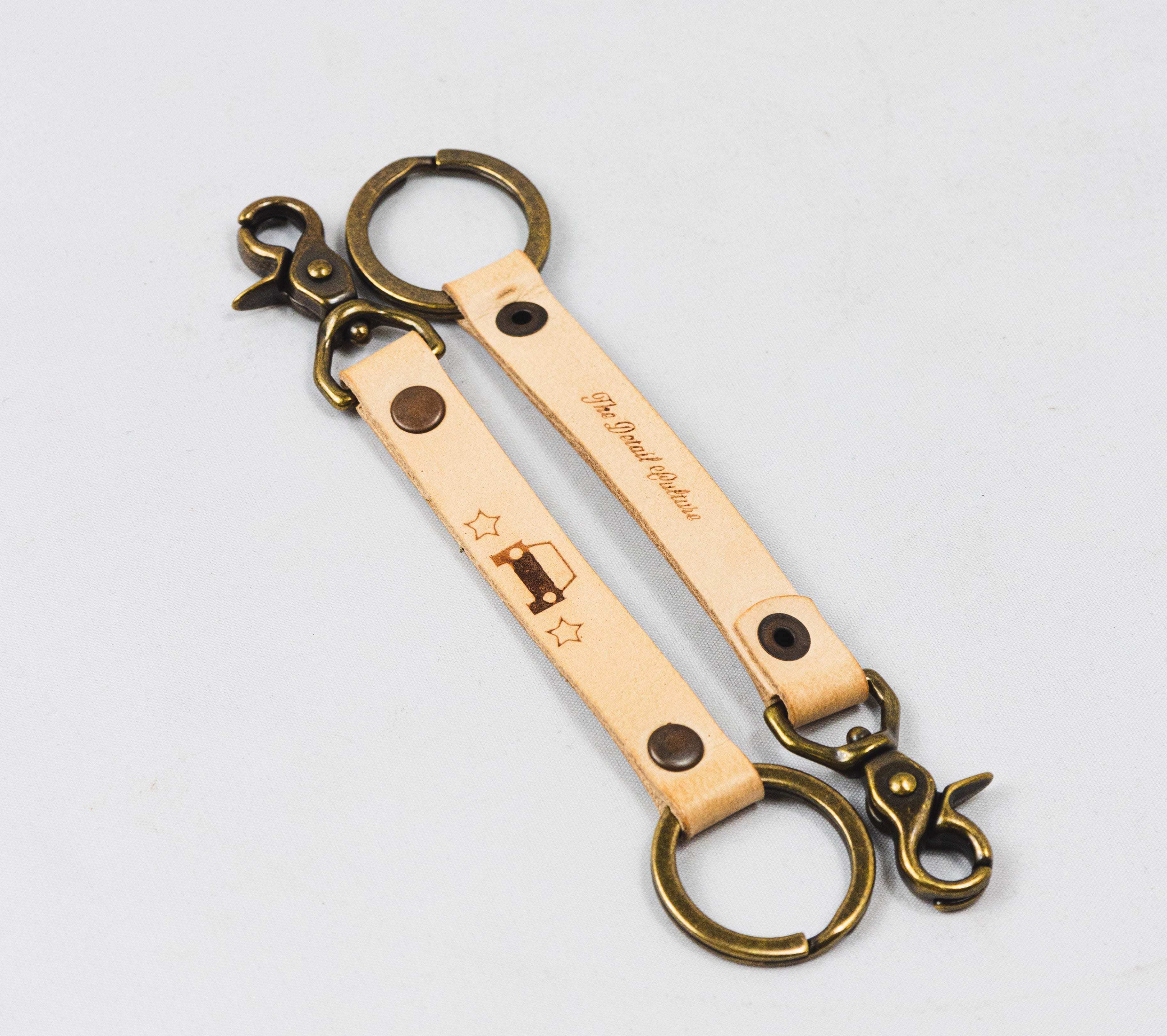 TDC Leather W/ Trigger Snap Key Chain The Detail Culture