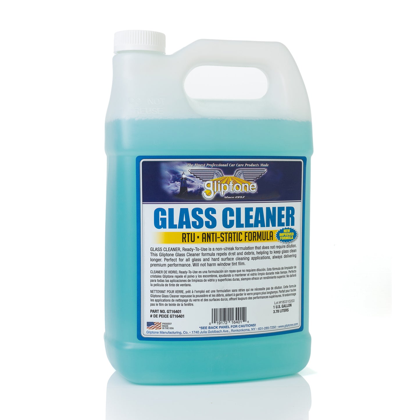Gliptone Glass Cleaner RTU Anti-Static Formula
