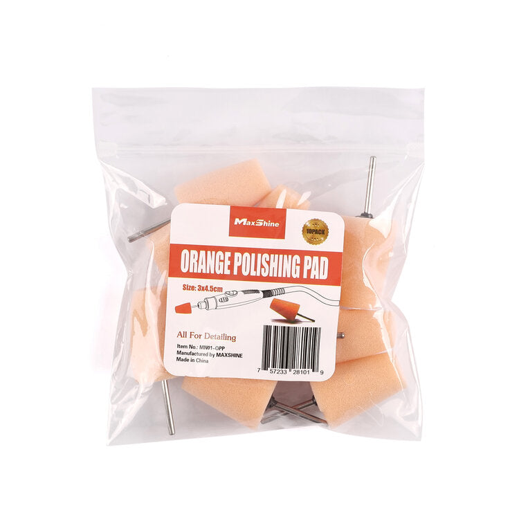 MaxShine Orange Polishing Cone Pad 3" 10PCK