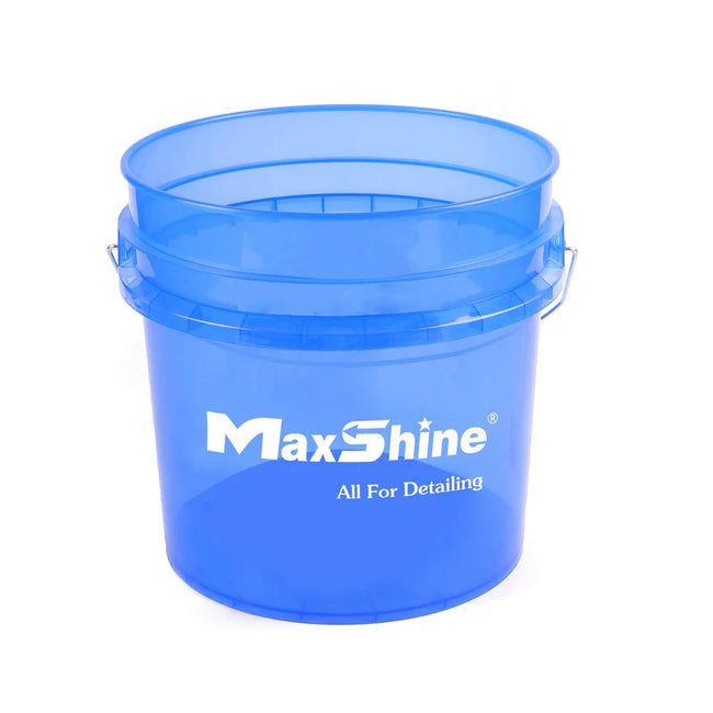MaxShine Detailing Bucket Transparent Blue